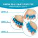 AXMIOUS Toe Separators - Bunion Corrector & Toe Spacers (2 Pairs) - Silicone Gel for Bunions & Toe Alignment - Blue - Buy Online on GoSupps.com