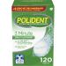 Polident 3 Minute Triple Mint Antibacterial Denture Cleanser Effervescent Tablets 120 count (Pack of 2)