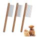 3 Pieces Flea Comb Flea Comb for Dogs Cat Comb Tear Stain Removal Cat Comb for Grooming and Dehairing Face and Paws Tooth Comb Grooming Set Remove Float Hair Tear Marks Tick Removal Tool (White)