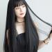 Hair Extensions for Women Wig Lady Black Long Hair Soft Girl Realistic Headwear Japanese Air Temperament Facial Thick Hair One Size Black - Buy Online on GoSupps.com