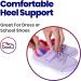 Kids Heel Cups & Inserts for Sever's Disease & Heel Pain Relief | Gel Cushions for Plantar Fasciitis | Size 2-5 (3 Pairs - Blue - Buy Online on GoSupps.com