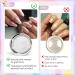 Ledsuuei White Pearl Chroma Nail Powder - 3Pcs Aurora Ice Shimmer Chrome Pigment for Stunning Mirror Effect Nails | Glazed Donut Glitter for Nail Salons - Buy Internationally - Buy Online on GoSupps.com