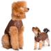 Selente Paw Parade Waterproof Dog Coat | Fleece Lined Rain Jacket for Small & Medium Dogs | EU Made Brown/Black - Buy Online on GoSupps.com