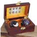 AAF Nommel High-quality Qi Gong meditation relaxation balls set no. 001 Ying Yang in red wooden box