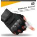 SUJAYU Men's Tactical Fingerless Gloves - Black, Medium - Buy Online on GoSupps.com