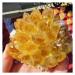 Natural Crystal Rough Crystal Cluster Yellow Phantom Quartz Crystal Cluster Home Office Decoration (Size : 180-240g)