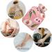 Naanle Peach Cherry Floral Heat Bottle with Cover - 2L Transparent Hot Water Bottle for Pain Relief Bed Warmer & Cold Therapy - Buy Online on GoSupps.com