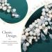 Unicra Pearl Bride Wedding Hair Vine Silver Rhinestone Hair Accessories Bridal Headband Headpiece for Women and Bridesmaid - Buy Online on GoSupps.com