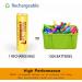 BEBAT Rechargeable Batteries AA (2023 New Version) AA Batteries 2900mAh High Capacity Low Self Discharge Ni-MH 1.2V Double A Rechargeable Batteries (8 Pack) - Buy Online on GoSupps.com