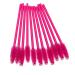 Eyebrow and eyelash brush for artificial eyelash extension 50 pcs. disposable set dark pink