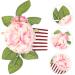 Didiseaon decorate bride hair accessories European fashion flower head fabric the flowers flower hair clips for women vacation side hair comb hair combs for women hair comb flowers for hair - Buy Online on GoSupps.com