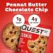 Quest Nutrition Peanut Butter Chocolate Chip Protein Cookies - 12 Pack (2.04 oz Each) | Low Carb Snack - Buy Online on GoSupps.com