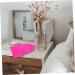 Stainless Steel Mirror Makeup Brush Cleaning Pad & Silicone Face Scrubber Gloves | 19x13cm Rosy | Perfect for Brush Cleaning & Face Cleansing - Buy Online on GoSupps.com
