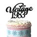 Vintage 1983 Cake Topper Glitter Cheers to 40 Years 40 and Fabulous Cake Topper for 40th Birthday Wedding Anniversary Party Sign Decorations By GotGala (1983)