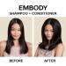 JVN Embody Volumizing Shampoo & Conditioner Bundle - Adds Fullness and Restores Shine - Sulfate Free - 10 Fl Oz - Buy Online on GoSupps.com
