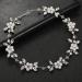 Silver Flower Girl Headpiece with Pearls and Rhinestone - Perfect for Wedding, Birthday, and First Communion - Buy Online on GoSupps.com