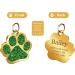 Nibana Personalized Dog Tags Glitter Paw Print Custom Pet ID Tags Engraved Cat Name Tags for Small Medium Large Dogs Cats up to 4 Lines of Custom Text Easy to Readg(Green) - Buy Online on GoSupps.com