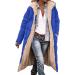 Hanxiulin Oversize Plush Fleece Jacket for Women - Warm Lined Reversible Autumn Winter Coat - Long Thick Quilted Trench in Blue - Size XL - Buy Online on GoSupps.com