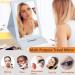 Permodel Travel Makeup Mirror with 60 LED Lights, Dimmable Touch Screen, USB Rechargeable - White - Buy Online on GoSupps.com