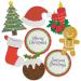 Edible Wafer Christmas Assortment Pre-Cut Cupcake Toppers - 24pc - Buy Online on GoSupps.com