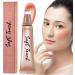 Highlighter Stick Cheek Face Cosmetic Liquid Makeup Stick Highlight - 3D Makeup Highlighter Makeup Stick for Stage B1 Blush - Buy Online on GoSupps.com