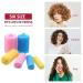 56 Piece Foam Sponge Hair Rollers Set with Stainless Steel Rat Tail Comb - Soft Sleeping Hair Curlers in Assorted Sizes for Flexible Hair Styling - Hairdressing Styling Tools in Mixed Color - Buy Online on GoSupps.com
