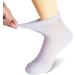 +MD Quarter Diabetic Socks - 6 Pairs White, Size 10-13 | Non Binding Top for Swollen Feet | Men & Women's - Buy Online on GoSupps.com