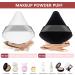 12 Pcs Powder Puff Makeup Puff Triangle Powder Puff Soft Powder Sponge Reusable Makeup Triangle Sponges with Strap for Loose Powder Body Cosmetic Foundation Wet Dry Makeup Tool Black and White - Buy Online on GoSupps.com