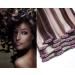 Clip in extensions set 100% real hair 7 part 70g hair extension 55cm clip -in hair extension in the color #4/613 chocolate brown - bright light blonde