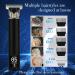 Men's Cordless Electric Hair Clippers with LED Display and Waterproof Design - Includes 4 Guide Combs and Type-C Fast Charger - Dual Power Modes - Dasimiket Black - Buy Online on GoSupps.com