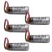 Pack of 5 ER17500V 3.6V Battery for ER17500V 2700mAh PLC CNC Backup Battery with Brown Plug