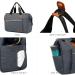 SONARIN Baby Nappy Changing Bag with Insulated Pocket Satchel Waterproof Large Capacity Stylish and Durable Dark Gray - Buy Online on GoSupps.com