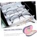 Buy Solustre Double-Layer Glasses Case Holder for Kids - Mini Terrarium Sunglasses Case & Contact Lens Travel Set - PU Leather Purple 16.5x7x5.5cm - International Shipping - Buy Online on GoSupps.com