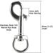 Yaegoo 4 Pack 316 Stainless Steel Swivel Eye Bolt Trigger Snap Hooks 3-1/2'' Marine Grade Single Ended Flagpole Snap Clips for Scuba Diving/Pet Leash/Keychain/Tarp Covers - Buy Online on GoSupps.com