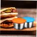 HOMSFOU 8pcs Sauce Container with lid Cup Dipping Bowls Dressing Container with lid Dipping Sauce Bowls Ketchup Bowl Mini Bowls Small Bowls for Dipping Leakproof Crisper Stainless Steel - Buy Online on GoSupps.com