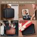 Travel Makeup Case with Lighted Mirror | Adjustable Dividers, Rechargeable, Waterproof | Black Cosmetic Train Case for Women - Buy Online on GoSupps.com