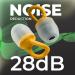 Peace&Quiet Earplugs for Sleeping - Noise Cancelling Reusable 28dB Hearing Protection - 3 Sizes (S/M/L) with Travel Case - Yellow - Buy Online on GoSupps.com