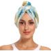 Summer Fruit Pineapple Dry Hair Cap & Towel Set - Quick Dry Super Absorbent Soft Comfort | 2-Piece Headband Bundle - Buy Online on GoSupps.com