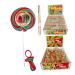 Watermelon Rock Gift Pack 20 X Rock Sticks 4 X Rock Dummies 2 X Large Wheel Lollies Handmade Traditional Rainbow Classic Sweets Retro Seaside Gift Wholesale Confectionery