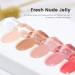 YTD Likomey Nude Gel Nail Polish Kit - 8 Colors Translucent Neutral Jelly Sheer UV Set | White Pink Glitter | 7.5ml Multicolor - Buy Online on GoSupps.com