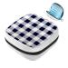 GIAPB Sanitary Napkin Storage Bag Period Bag Tampon Bag Makeup Bag Pad Pouch Blue and White Plaid Color1808