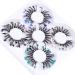 Glitter Lashes Christmas 5 Styles Mixed False Eyelashes - Dramatic Glitter Colored Faux Mink Strip Lashes Pack - Buy Online on GoSupps.com