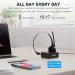 Angteela Trucker Bluetooth Headset with Noise Cancelling Mic & Charging Base - Ideal for Home Office, Call Center, Skype - Wireless Cell Phone Headset with Mute Function - Buy Online on GoSupps.com