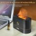 PLUWEL Flame Diffuser Humidifier 180ml - Auto Off Essential Oil Aroma with Fire Flame Effect - 2 Brightness Modes for Home Office Spa Gym (Black) - Buy Online on GoSupps.com