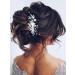GORAIS Crystal Pearl Wedding Hair Vine Bridal Hair Piece for Women and Girls - Silver - Buy Online on GoSupps.com