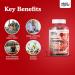 Wild & Organic Korean Panax Red Ginseng Gummies - Energy & Brain Supplements - Memory, Mental Focus, Mood Boost - Vegan 1500mg 60 Chews - Buy Online on GoSupps.com
