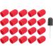 Nail Art Sanding Cap Set - Manicure Pedicure Tool for Home Salon (Red) - 16 x 25mm - Buy Online on GoSupps.com