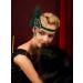 SWEETV Dark Green Rhinestone Flapper Headband - 1920s Great Gatsby Hair Accessories - Buy Online on GoSupps.com