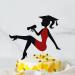 Glitter Graduation 2024 Cake Topper High Heel Girl Graduation Cake Pick for 2024 High School/College/Senior Graduation Party Glitter Decorations Red - Buy Online on GoSupps.com