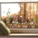 WandSticker4U Reusable Self-Adhesive Flower Pot Window Stickers - Vintage Design for Flowers, Plants, Birds - Ideal for Living Room, Kitchen, Bathroom, Children's Room - Large Size - Spring Theme - Buy Online on GoSupps.com
